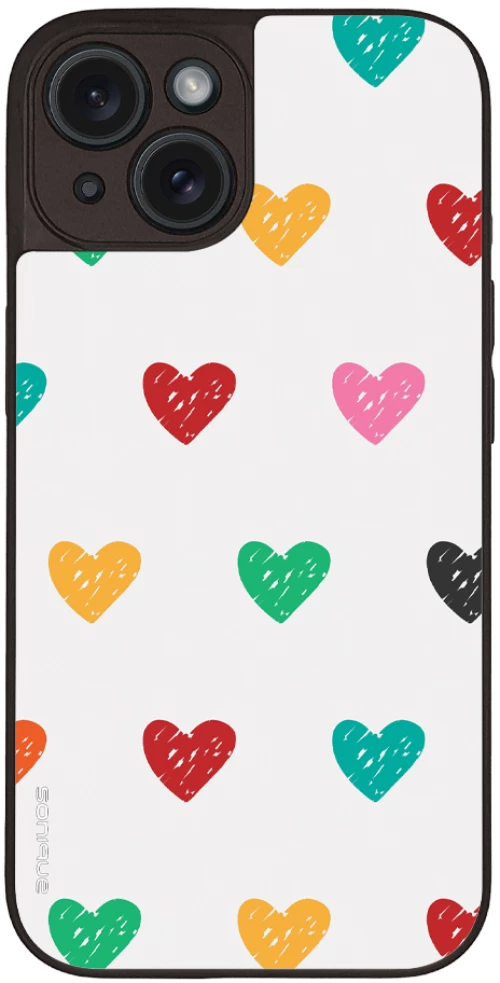 Θήκη Sonique Heart Series για Apple iPhone 15 Λευκό 02