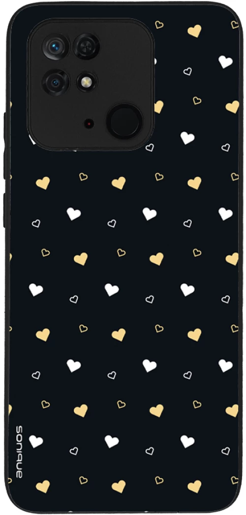 Θήκη Sonique Heart Series για Xiaomi Redmi 10C Μαύρο 01