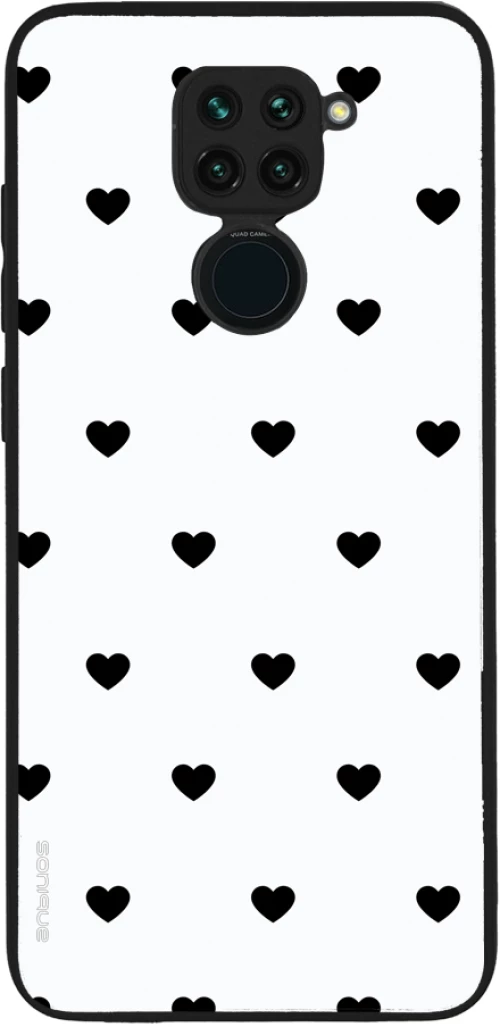 Θήκη Sonique Heart Series για Xiaomi Redmi Note 9 Λευκό