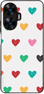 Θήκη Sonique Heart Series για Realme C55 Λευκό 02