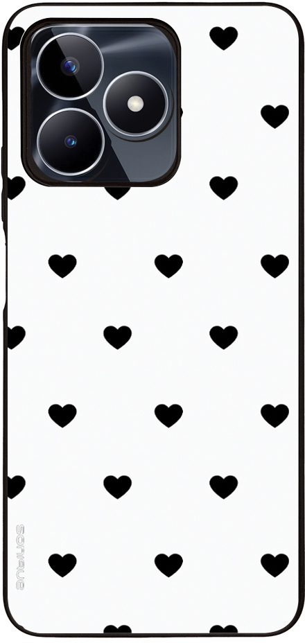 Θήκη Sonique Heart Series για Realme C51 / Realme C53 / Realme Note 50 Λευκό