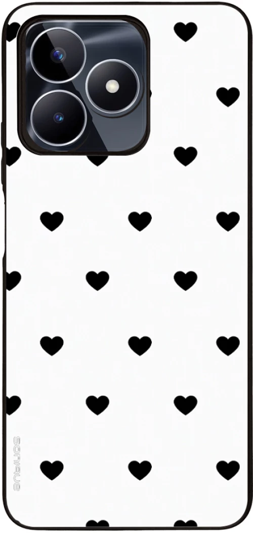 Θήκη Sonique Heart Series για Realme C51 / Realme C53 / Realme Note 50 Λευκό