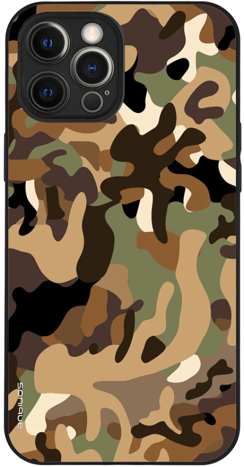 Θήκη Sonique Camouflage Army Series για Apple iPhone 12 Pro Max Καφέ