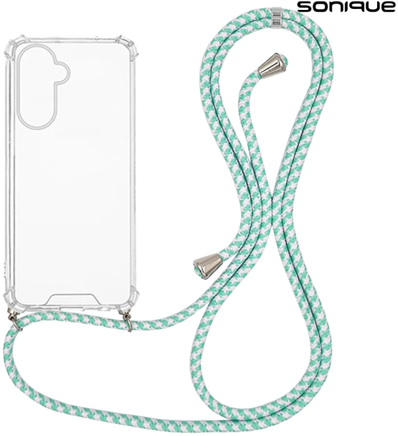 Θήκη Σιλικόνης με Κορδόνι Sonique Armor Clear Samsung Galaxy A56 5G Rainbow Βεραμάν