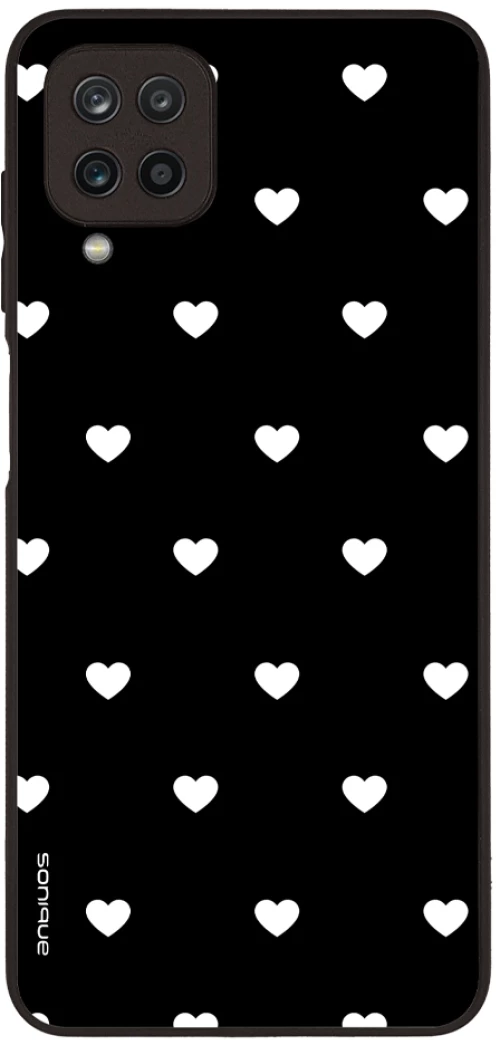 Θήκη Sonique Heart Series για Samsung Galaxy A12 Μαύρο 02