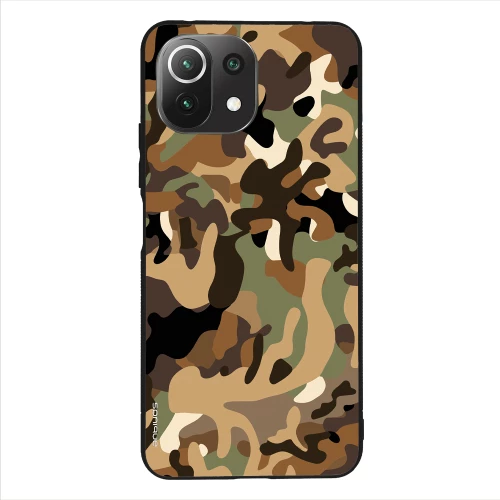 Θήκη Sonique Camouflage Army Series για Xiaomi Mi 11 Lite 4G / Mi 11 Lite 5G Καφέ