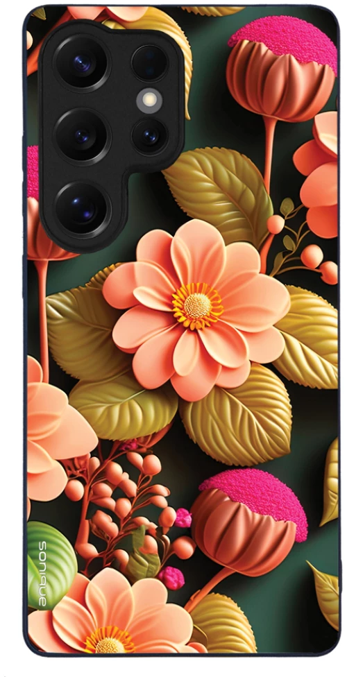 Θήκη Sonique 3D Flower Series για Samsung Galaxy S25 Ultra Σομόν