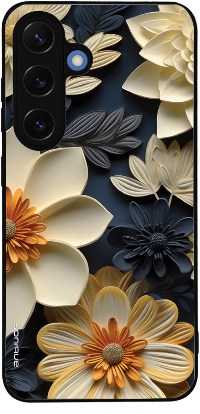Θήκη Sonique 3D Flower Series για Samsung Galaxy S25 Εκρού