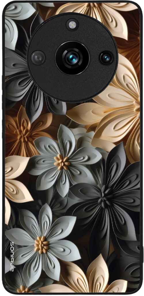 Θήκη Sonique 3D Flower Series για Realme 11 Pro 5G / Realme 11 Pro Plus 5G Γκρι