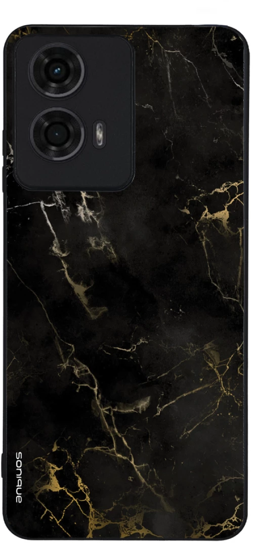 Θήκη Sonique Marble Series για Motorola Moto G04 4G / Moto G04s 4G / Moto G24 4G / Moto E14 4G Μαύρο 01