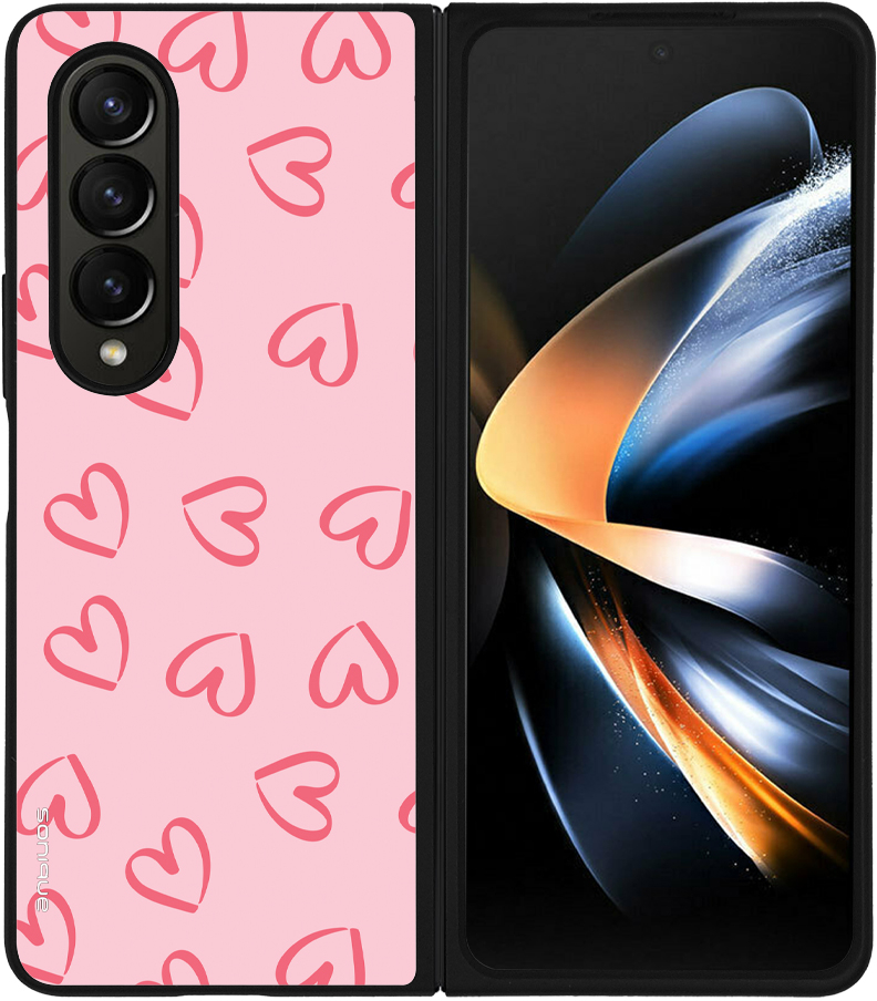 Θήκη Sonique Heart Series για Samsung Galaxy Z Fold 4 Ροζ