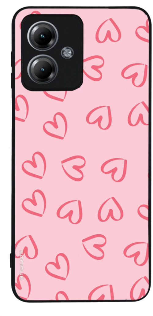 Θήκη Sonique Heart Series για Motorola Moto G14 4G Ροζ