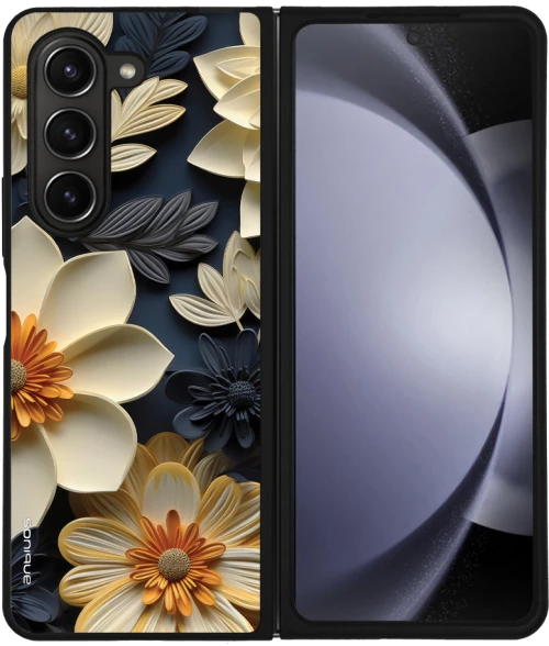 Θήκη Sonique 3D Flower Series για Samsung Galaxy Z Fold 5 Εκρού