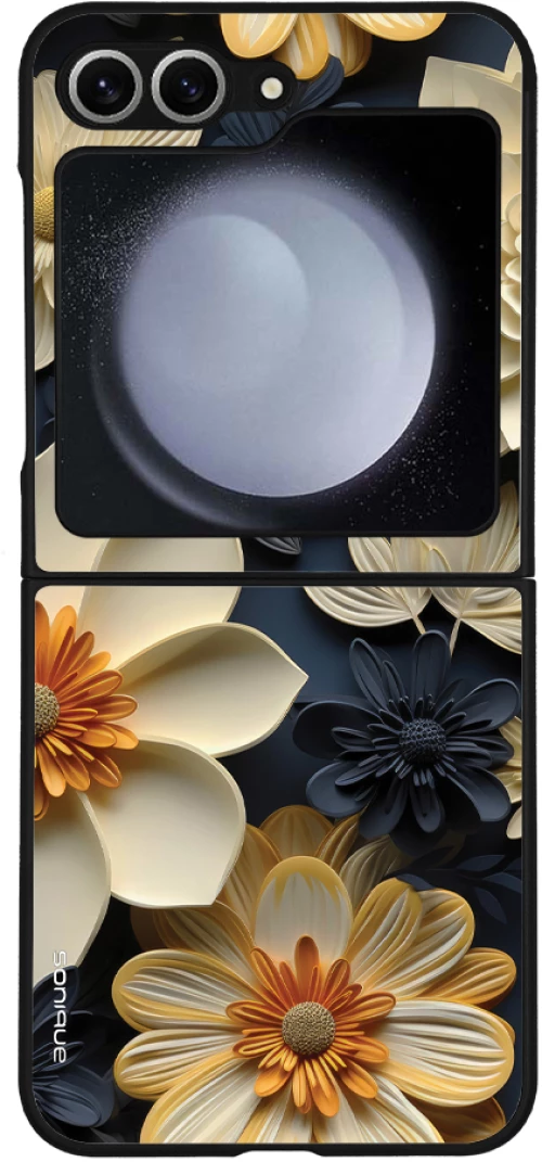 Θήκη Sonique 3D Flower Series για Samsung Galaxy Z Flip 6 Εκρού