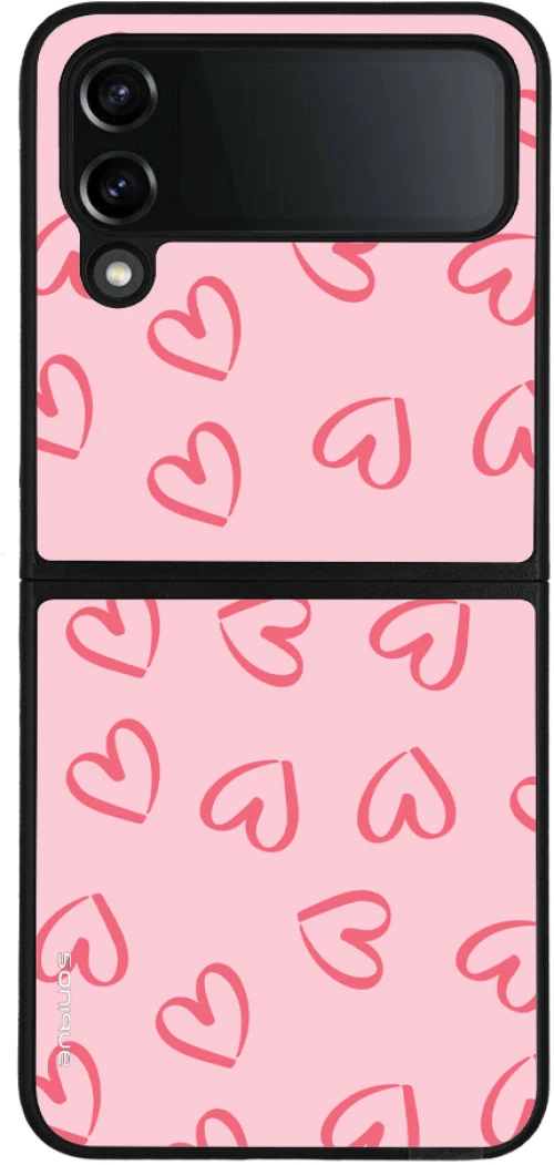 Θήκη Sonique Heart Series για Samsung Galaxy Z Flip 4 Ροζ