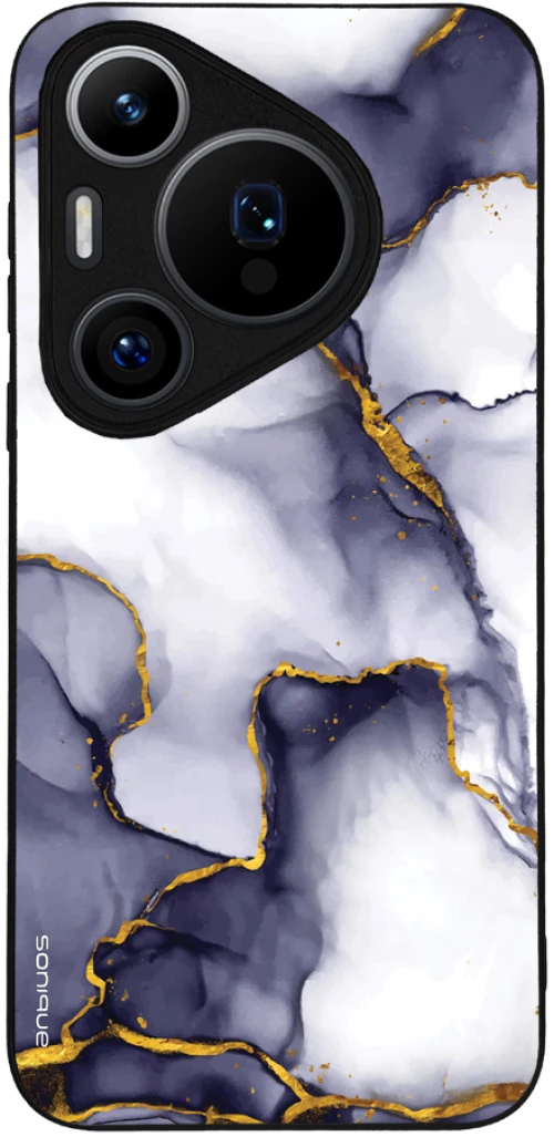 Θήκη Sonique Marble Series για Huawei Pura 70 Pro Μωβ Γκρι