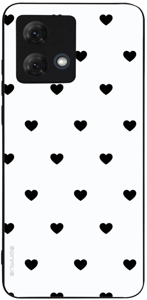 Θήκη Sonique Heart Series για Motorola Moto G84 5G Λευκό