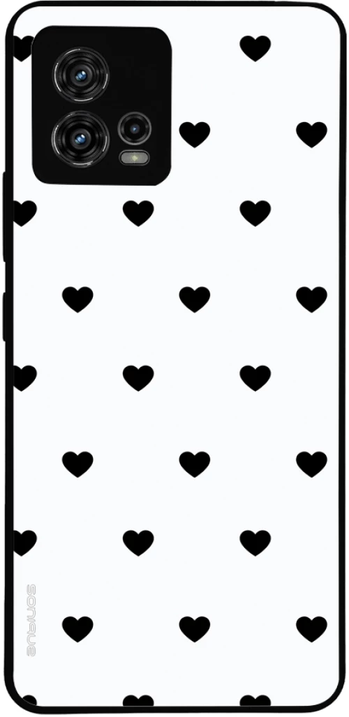 Θήκη Sonique Heart Series για Motorola Moto G72 Λευκό