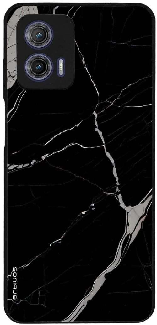Θήκη Sonique Marble Series για Motorola Moto G73 5G Μαύρο