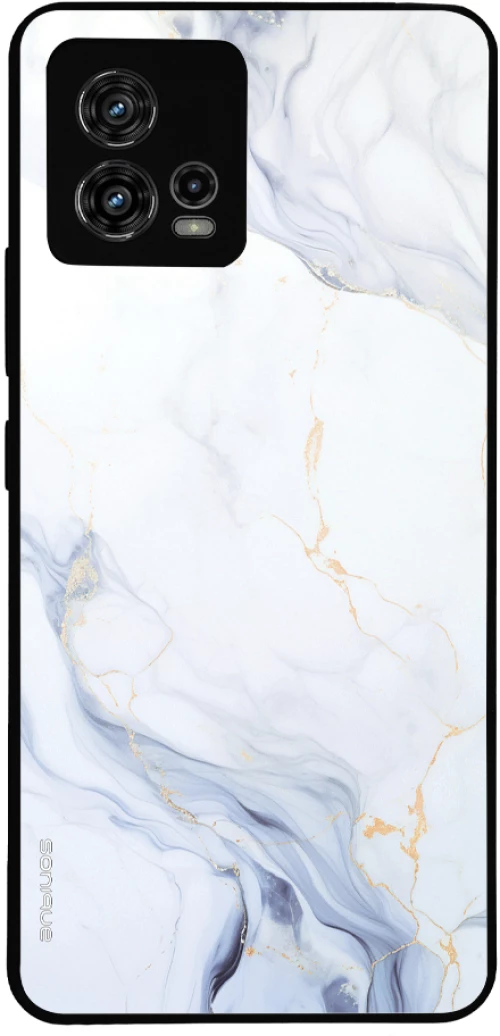 Θήκη Sonique Marble Series για Motorola Moto G72 Λευκό 02