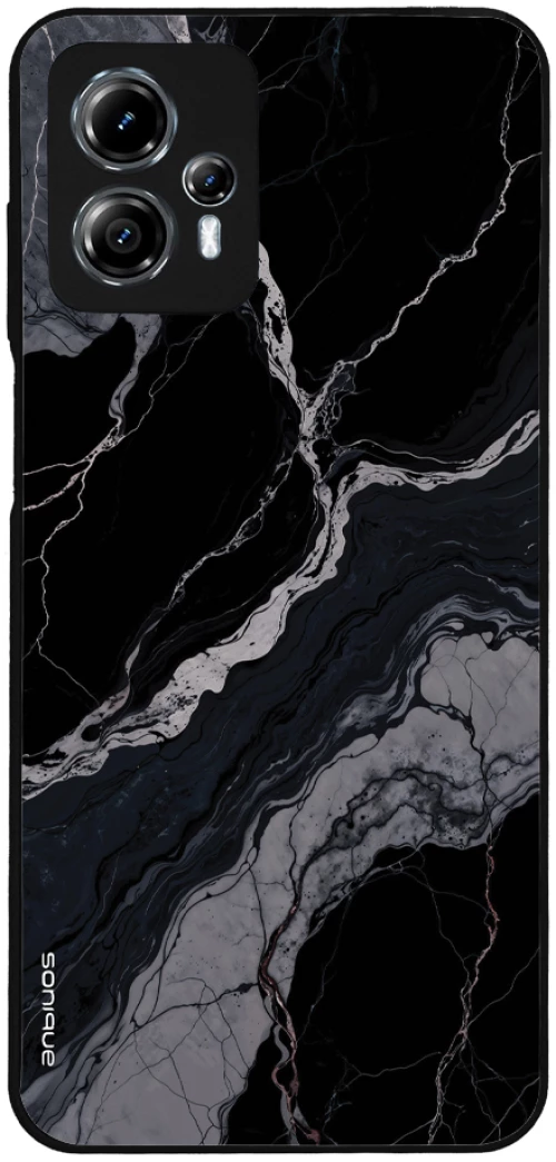 Θήκη Sonique Marble Series για Motorola Moto G13 4G / Moto G23 4G Μαύρο 02