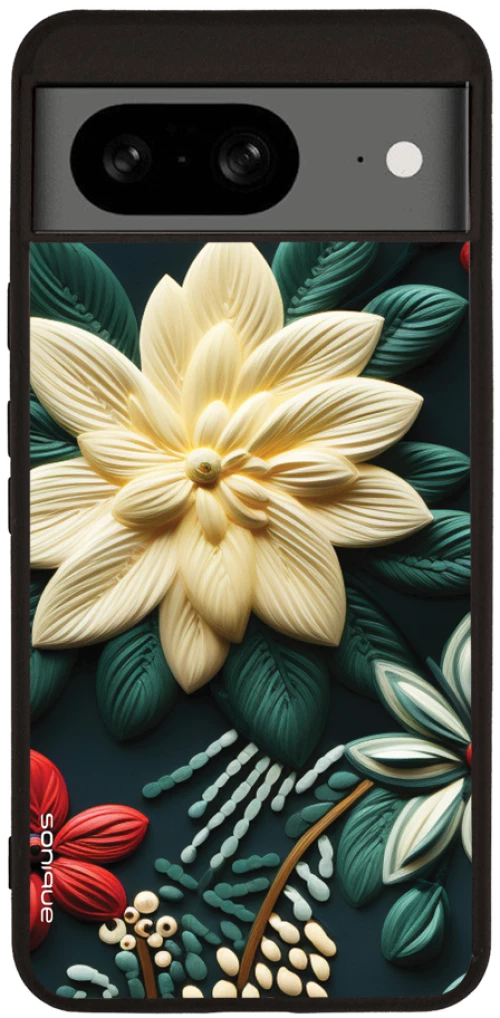 Θήκη Sonique 3D Flower Series για Google Pixel 8 5G Πράσινο