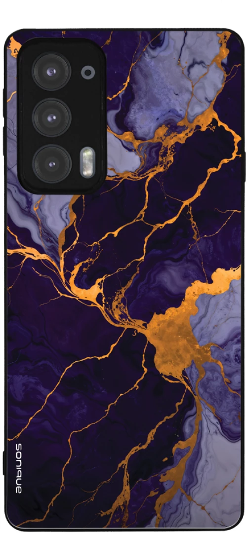 Θήκη Sonique Marble Series για Motorola Edge 20 5G Μωβ