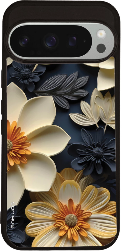 Θήκη Sonique 3D Flower Series για Google Pixel 9 Pro 5G Εκρού