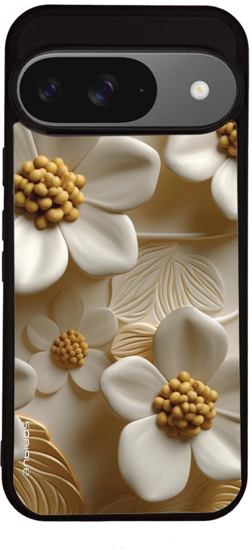 Θήκη Sonique 3D Flower Series για Google Pixel 9 5G Λευκό