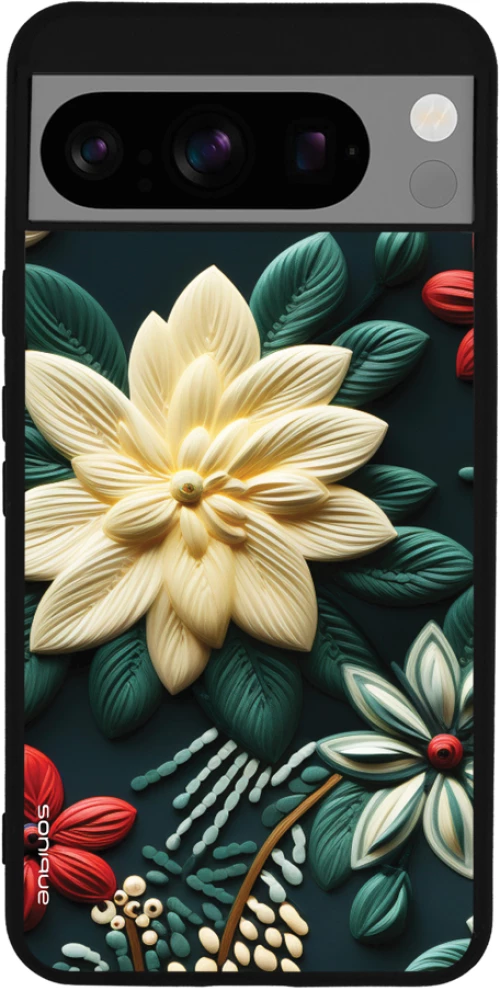 Θήκη Sonique 3D Flower Series για Google Pixel 8 Pro 5G Πράσινο