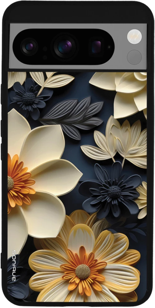 Θήκη Sonique 3D Flower Series για Google Pixel 8 Pro 5G Εκρού