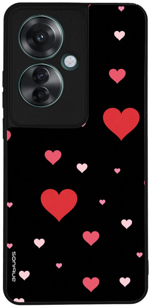 Θήκη Sonique Heart Series για Oppo Reno11 F 5G Μαύρο