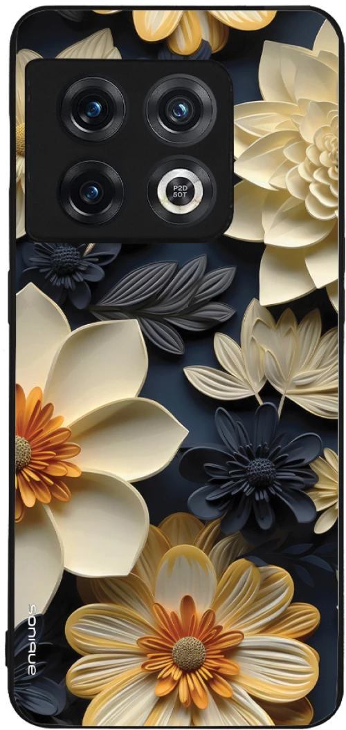 Θήκη Sonique 3D Flower Series για OnePlus 10 Pro 5G Εκρού