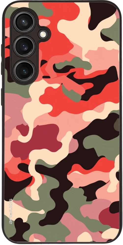 Θήκη Sonique Camouflage Army Series για Samsung Galaxy S23 FE Κόκκινο