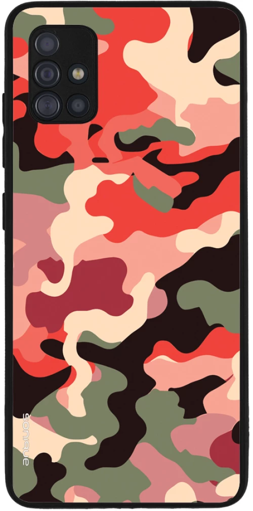 Θήκη Sonique Camouflage Army Series για Samsung Galaxy A51 Κόκκινο