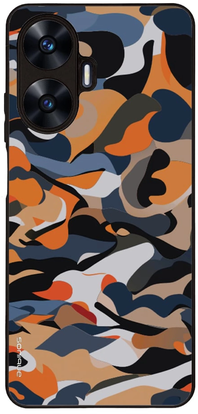 Θήκη Sonique Camouflage Army Series για Realme C55 Πορτοκαλί