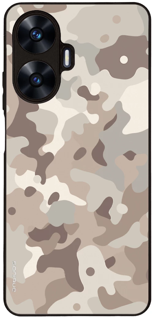 Θήκη Sonique Camouflage Army Series για Realme C55 Μπεζ