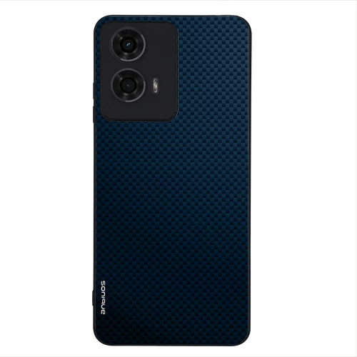 Θήκη Sonique Carbon Series για Motorola Moto G04 4G / Moto G04s 4G / Moto G24 4G / Moto E14 4G Μπλε