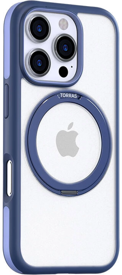 Torras phone case Pstand for iPhone 16 Pro (navy blue)