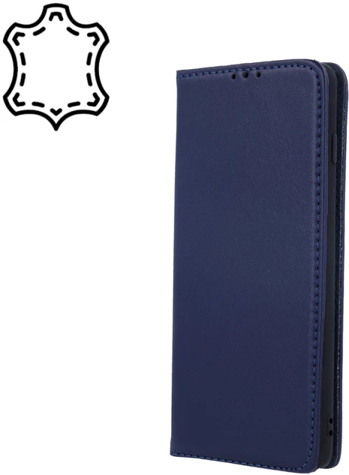 Genuine Leather Smart Pro for Samsung Galaxy A35 5G navy blue