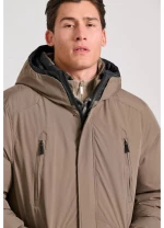 Funky Buddha Comfort ανδρικό παρκά μπεζ FBM010-041-01-beige