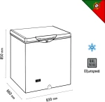 Καταψύκτης Silver 213lt TENSAI HC240TS+