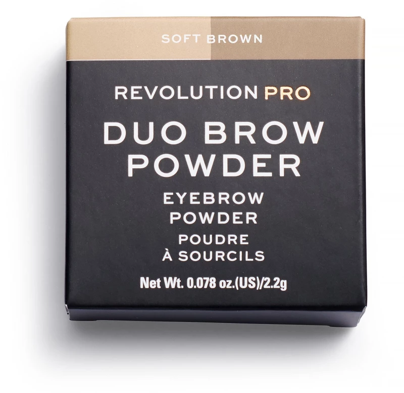 Makeup Revolution, REVOLUTION PRO, Vegan, Eyebrow Powder, Soft Brown, 2.2 g