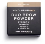 Makeup Revolution, REVOLUTION PRO, Vegan, Eyebrow Powder, Soft Brown, 2.2 g