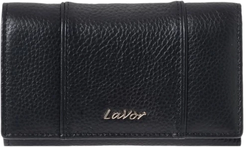 Lavor Δερμάτινο Γυναικείο Πορτοφόλι με RFID Μαύρο 6075