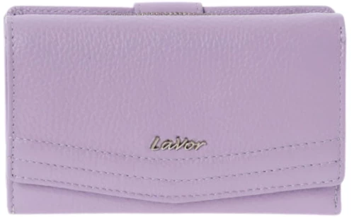 Lavor 6019 Δερμάτινο Γυναικείο Πορτοφόλι με RFID Λιλά