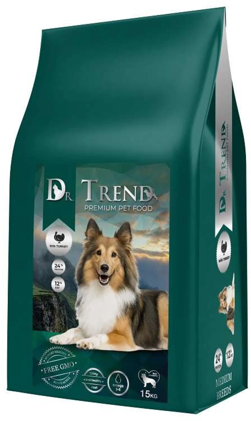 Dr Trend Ξηρά Τροφή Σκύλου Adult Medium Breed Turkey 15kg