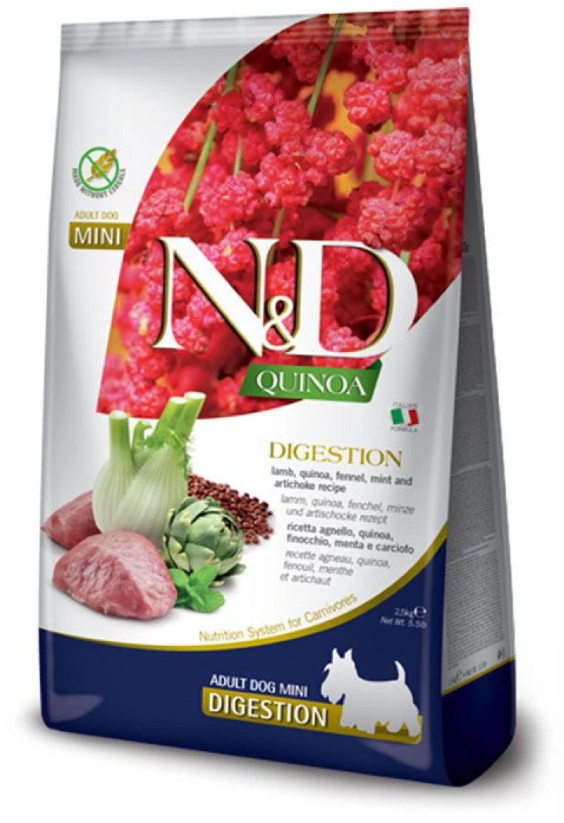 N&D Quinoa Digestion Lamb & Fennel Adult Mini 7kg