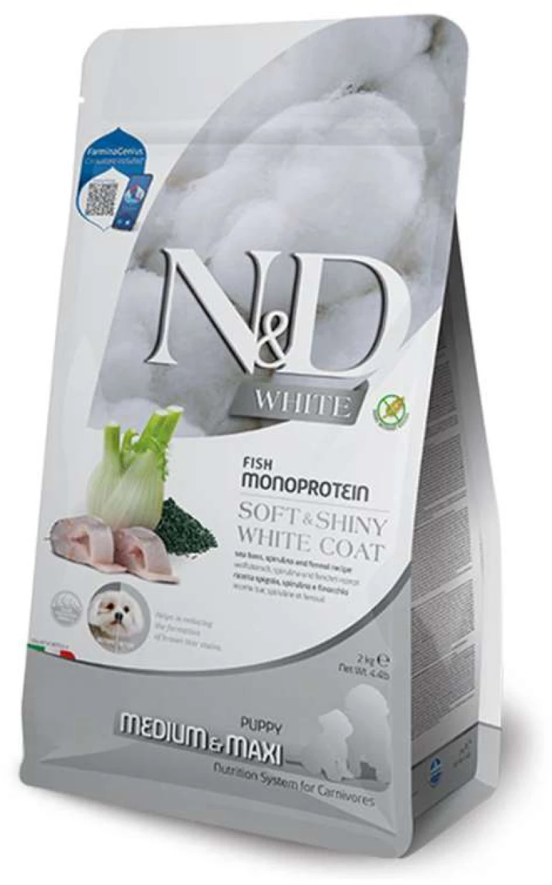 N&D White Sea Ξηρά Τροφή Σκύλου Puppy Medium and Maxi 2kg