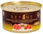 Refine Υγρή Τροφή-Κονσέρβα Γάτας Τόνος με Xτένια & Nτομάτες 80gr | 5+1 ΔΩΡΟ